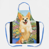 DENNY da Corgi   All-Over Print Apron エプロン (正面)