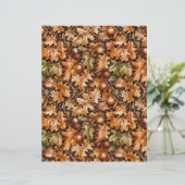 Dense Fall Foliage of Acorns and Oak Leaves Paper (スタンド正面)