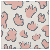 Dense Organic Terrazzo | Abstract Blush Peach ファブリック (クローズアップ)