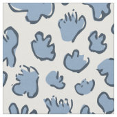 Dense Organic Terrazzo | Abstract Dusty Bluebell  ファブリック (クローズアップ)
