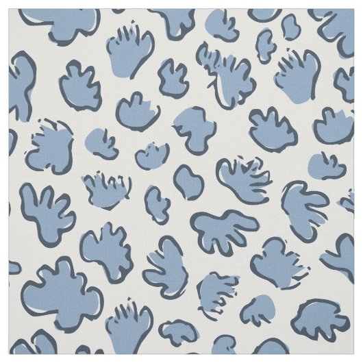 Dense Organic Terrazzo | Abstract Dusty Bluebell  ファブリック (見本)