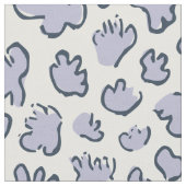 Dense Organic Terrazzo | Abstract Pale Periwinkle ファブリック (クローズアップ)