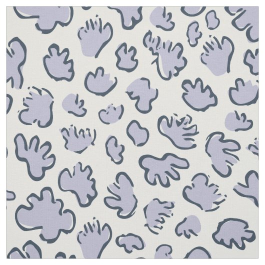 Dense Organic Terrazzo | Abstract Pale Periwinkle ファブリック (見本)