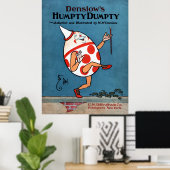 Denslow's Humpty Dumpty Book Cover Canvas Print 30 ポスター (ホームオフィス)
