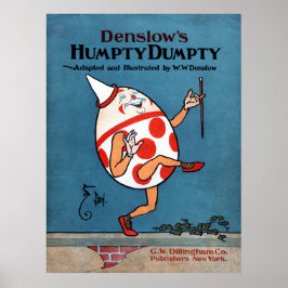 Denslow's Humpty Dumpty Book Cover Poster on Canva ポスター