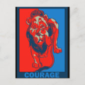 Denslow's Wizard of Oz:：勇気 ポストカード (正面)