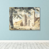 Dent de Lion、Margate、c.1791(グラファイトw上にw/c) キャンバスプリント (インサイチュ (ウッドフロア))