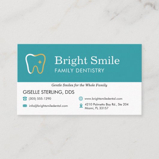 Dental Appointment Reminder 名刺 (正面)