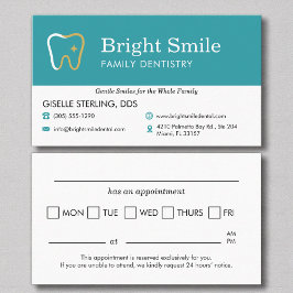 Dental Appointment Reminder 名刺