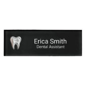 Dental Assistance Dentist Tooth Logo 名札 (正面)