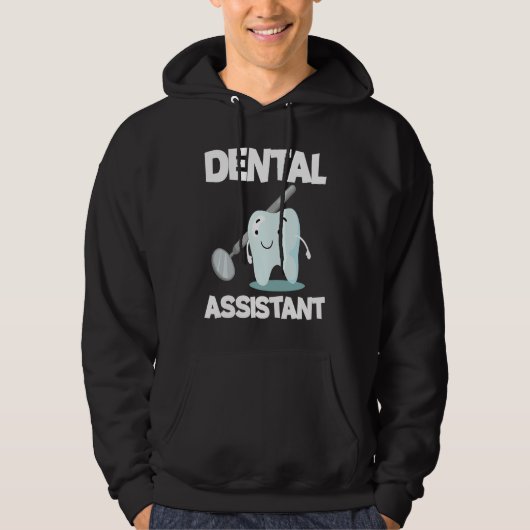 Dental Assistant Cute Tooth Dental Assistant 1 パーカ (正面)