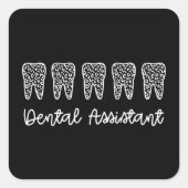 Dental Assistant | Gifts for Assistant Dentist スクエアシール (正面)