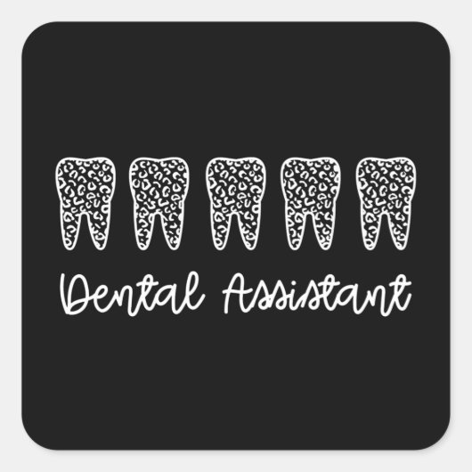 Dental Assistant | Gifts for Assistant Dentist スクエアシール (正面)
