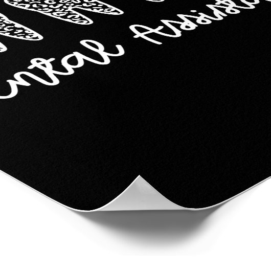 Dental Assistant | Gifts for Assistant Dentist ポスター (角)