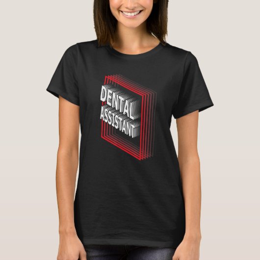 Dental Assistant Job Title Appreciation Retro Tシャツ (正面)