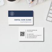 Dental Clinic Dentist Custom Logo QR Code 名刺