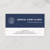 Dental Clinic Dentist Professional Logo 予約カード (正面)