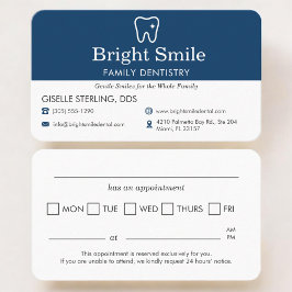 Dental Clinic Visit Reminder Appointment 名刺