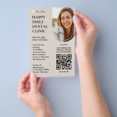 Dental Cosmetic Aesthetic Dentist Sand Minimal チラシ (ハンドル)