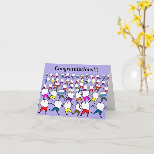 Dental Graduation Card カード (黄色い花)