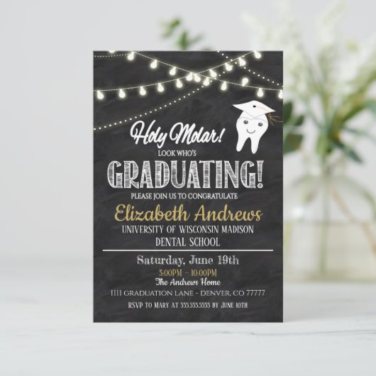  Dental Graduation Invitation 招待状 (スタンド正面)