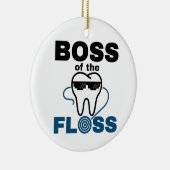 Dental Hygienist Boss of the Floss セラミックオーナメント (右)