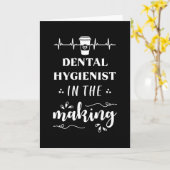 Dental Hygienist in the making カード (黄色い花)