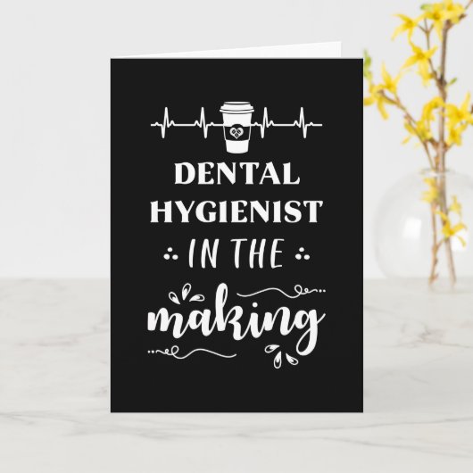 Dental Hygienist in the making カード (黄色い花)