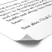 Dental Hygienist Personalized Gift Poster ポスター (角)