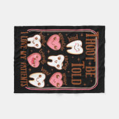Dental Hygienist Valentine's Day Dentist Squad Too フリースブランケット (正面(横))