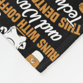 Dental Lab Technician Coffee and Wax Dentist Tech フリースブランケット (角)