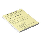  Dental Post Op Instructions (Crown or Bridge) ノートパッド (アングル)