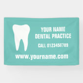 Dental practice advertising banner for dentist 横断幕 (横)