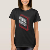 Dental Receptionist Job Title Appreciation Retro Tシャツ (正面)