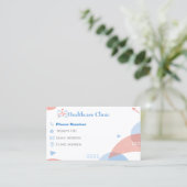 Dental Reminder Cards for Clinic Appointments 予約カード (スタンド正面)