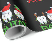Dental Squad Dentist Funny Teeth Christmas Pajamas ラッピングペーパー (ロールコーナー)