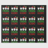 Dental Squad Dentist Funny Teeth Christmas Pajamas ラッピングペーパー (フラット)
