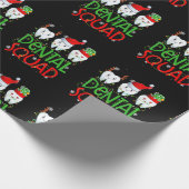 Dental Squad Dentist Funny Teeth Christmas Pajamas ラッピングペーパー (角)
