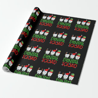 Dental Squad Dentist Funny Teeth Christmas Pajamas ラッピングペーパー