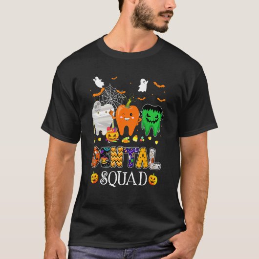 Dental Squad Dentist Halloween Costume Spooky Pump Tシャツ (正面)
