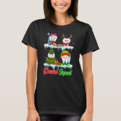 Dental Squad Santa Elf Reindeer Christmas Tree Tee Tシャツ (正面)