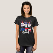 Dental Squad Tooth 4th Of July Dental Assistant De Tシャツ (正面フル)