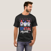 Dental Squad Tooth 4th Of July Dental Assistant De Tシャツ (正面フル)
