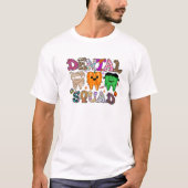 Dental Squad Tooth Leopard Halloween Dentist Spook Tシャツ (正面)