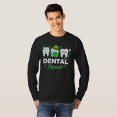 Dental Squad Toothbrush Dentist Hearts Love St Pat Tシャツ (正面フル)