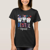 Dental Squad Usa Patriotic 4Th Of 7月Fireworks D Tシャツ (正面)
