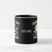 Dental Student Mug – Powered by Coffee & Fear マグカップ (中央)