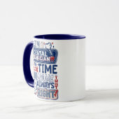 Dental Technician Always Right Funny Lab Humor Gif マグカップ (正面左)