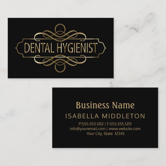 DentalHygienist 名刺 (正面/裏面)