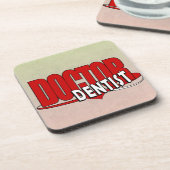 DENTISTロゴの博士 コースター (左側)